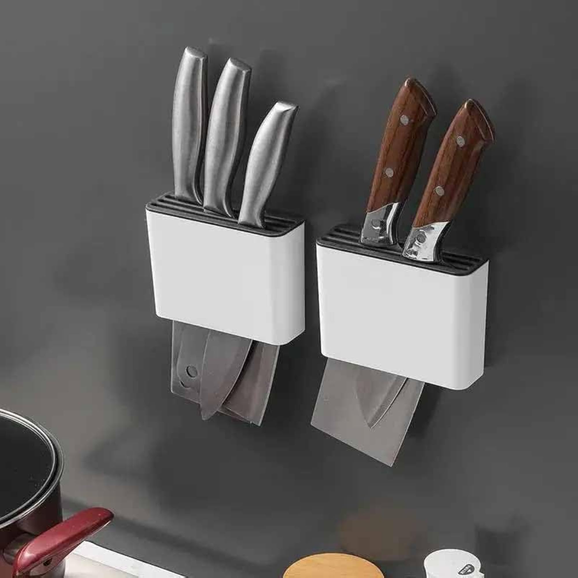 Wall Mounted Stainless Steel Magnetic Knife Strip Rack